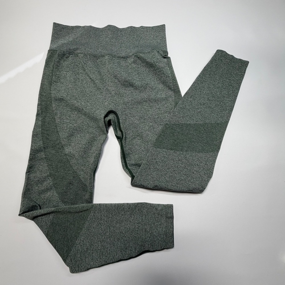 Victoria's Secret PINK Seamless Leggings Green High Rise M